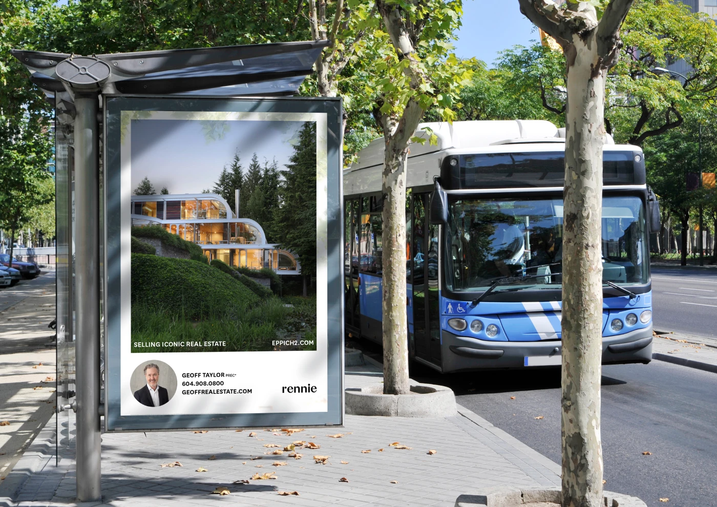 Bus shelter ad for Eppich House II