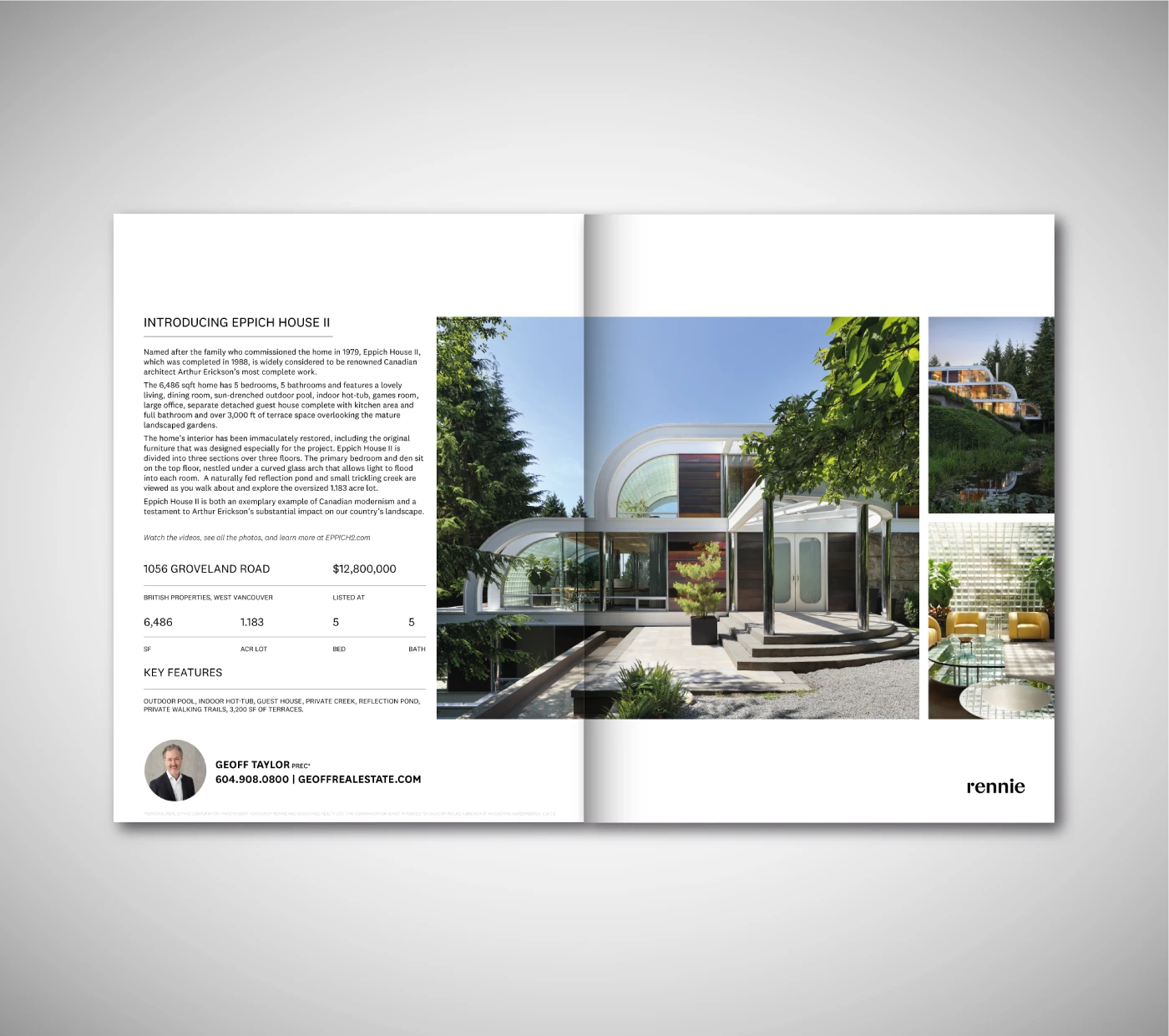 Interior ad spread for Eppich House II