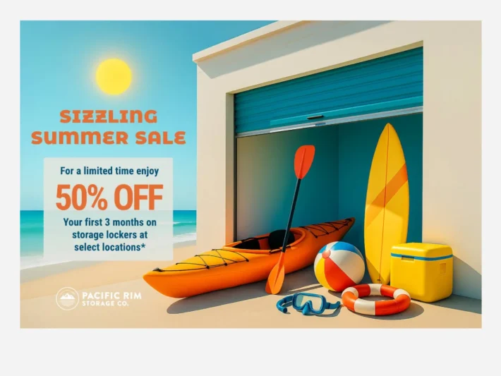 Sizzling Summer Sale campaign by Pacific Rim Storage