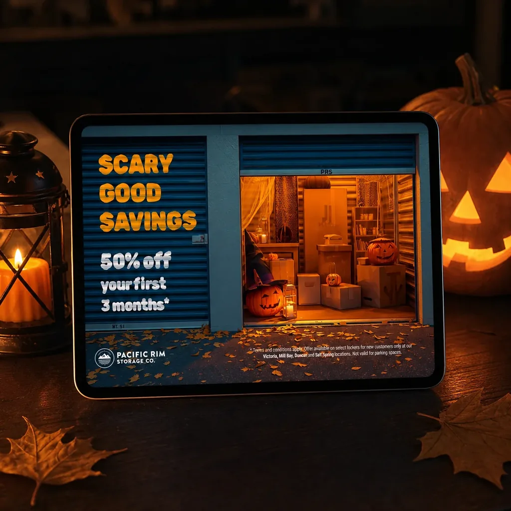 Scary Good Savings – Pacific Rim Storage Halloween Campaign Scary Good Savings – Pacific Rim Storage Halloween Campaign